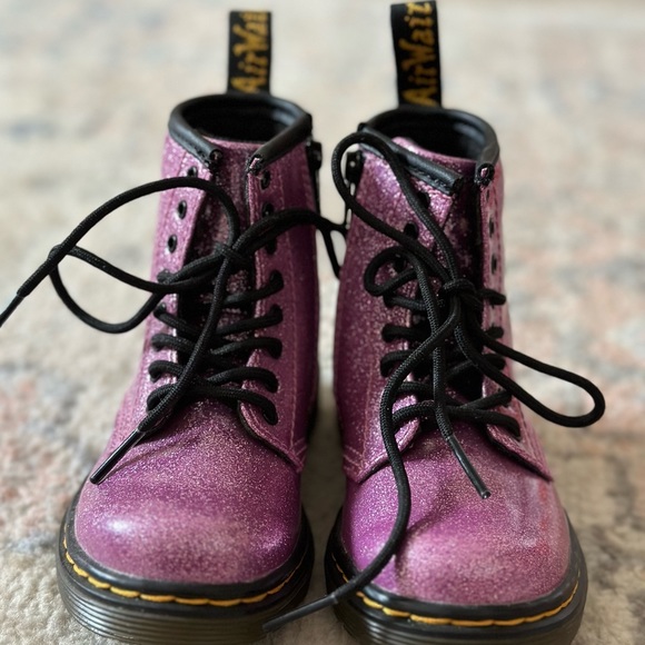 SOLD NEW without box Toddler Sparkly Pink Dr. Martens - Picture 2 of 4